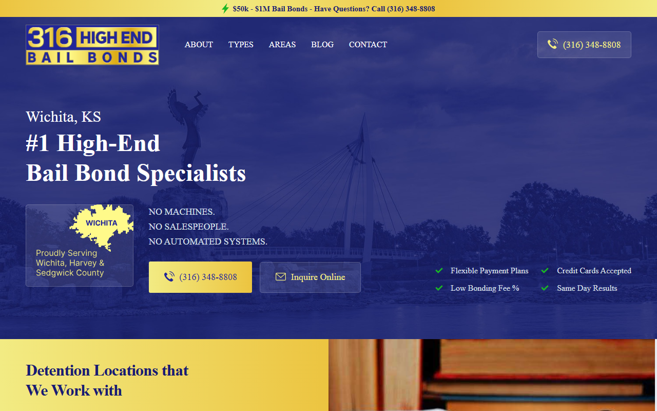 316bailbonds.com screenshot