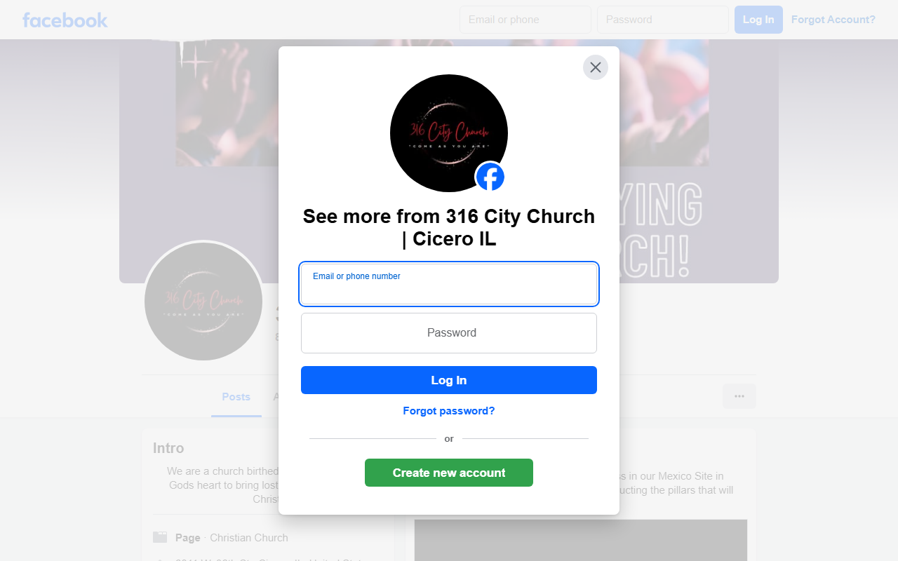 316citychurch.com screenshot