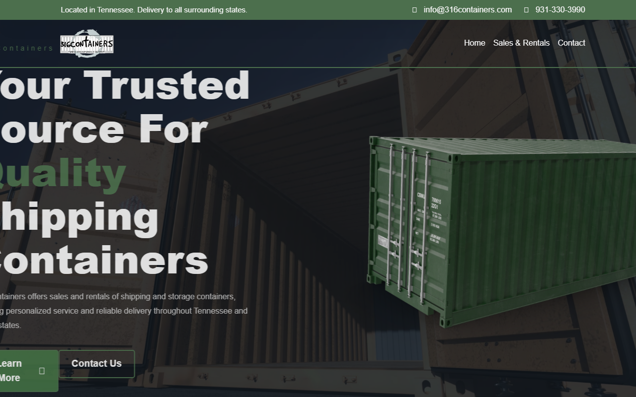 316containers.com screenshot