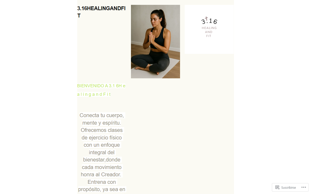 316healingandfit.com screenshot