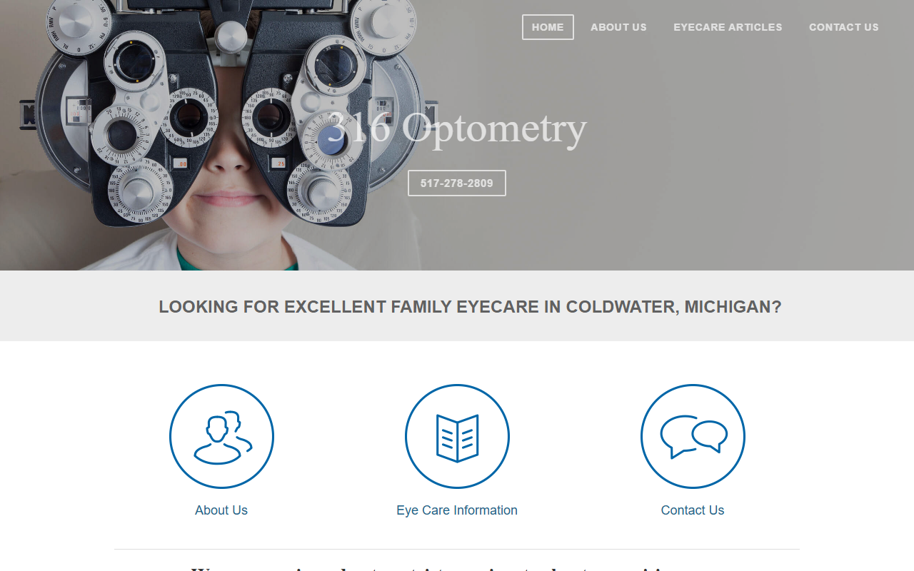 316optometry.com screenshot