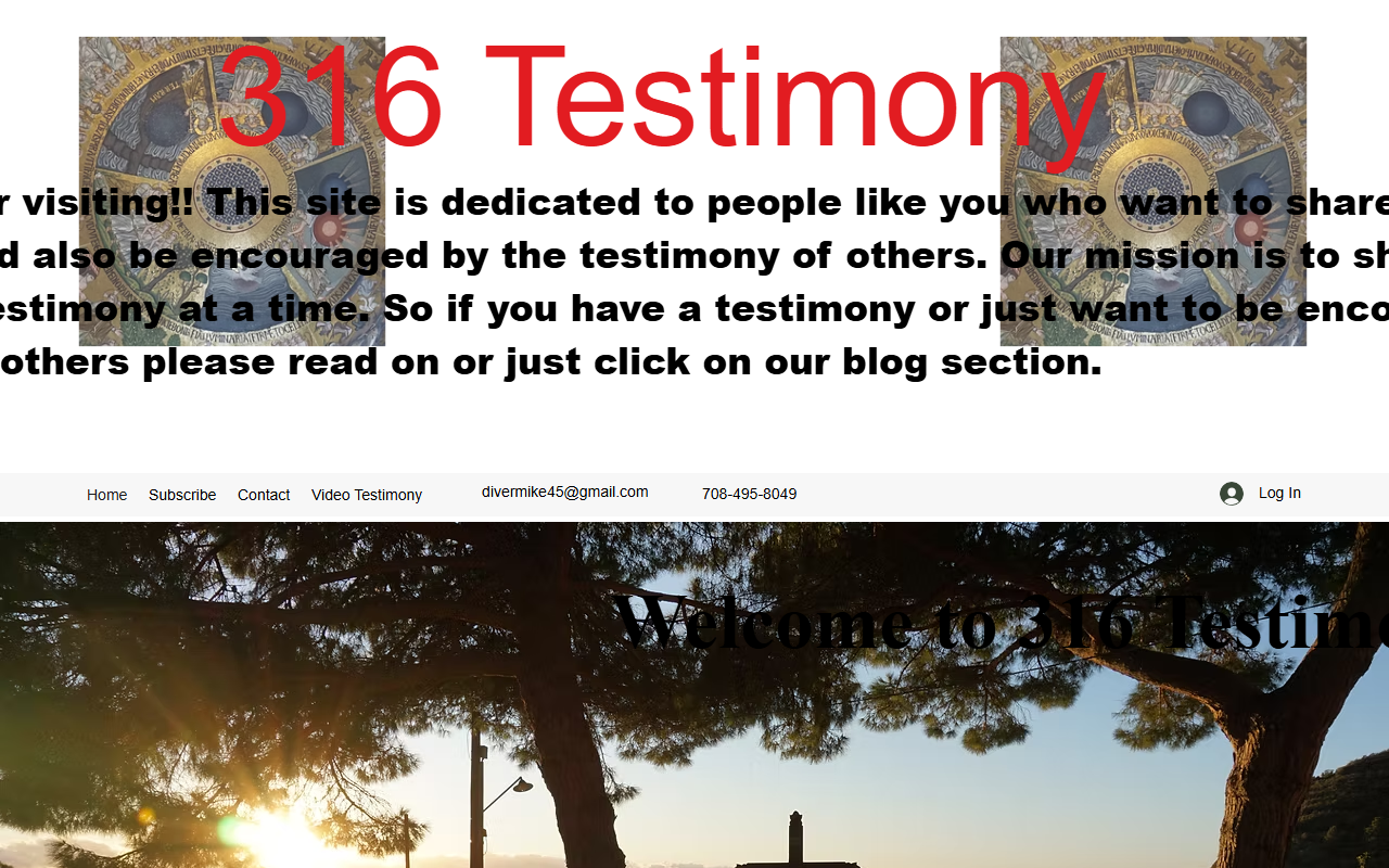 316testimony.com screenshot