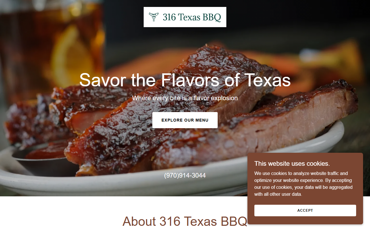 316texasbbq.com screenshot