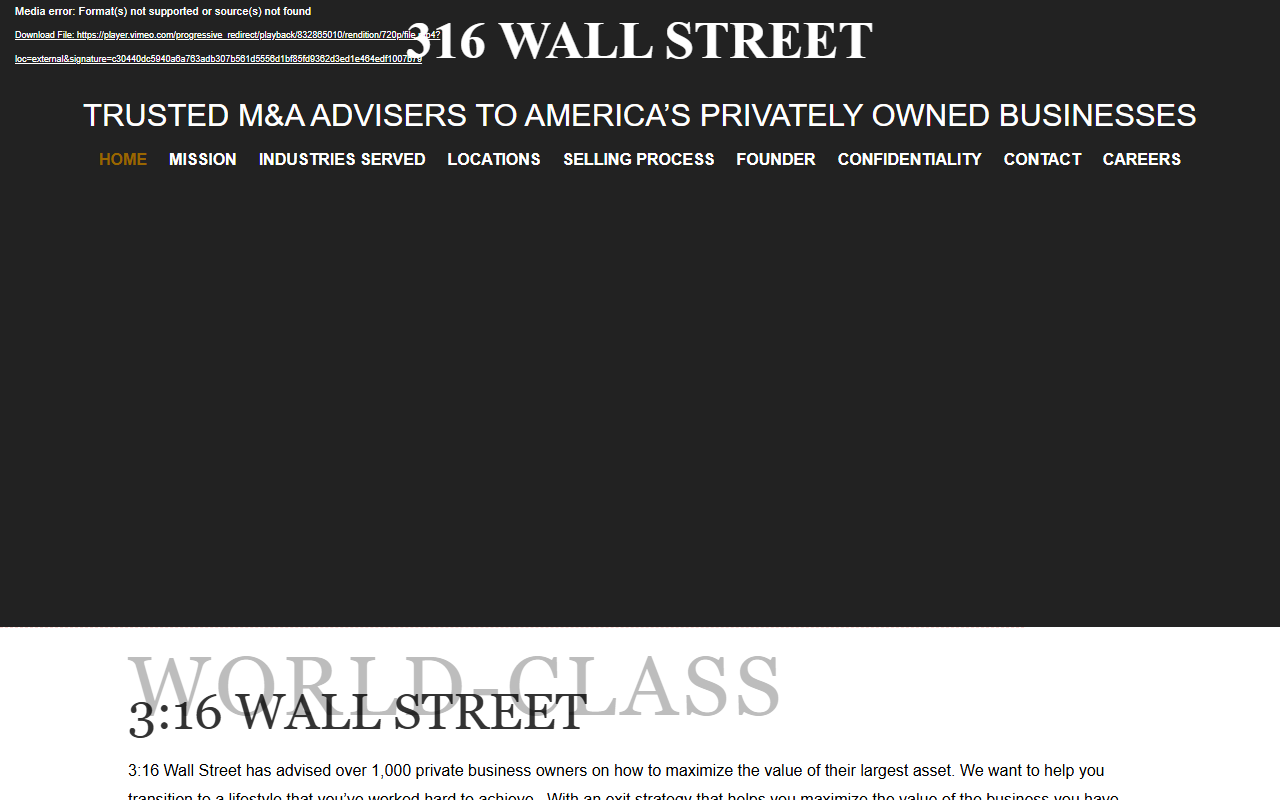 316wallstreet.com screenshot