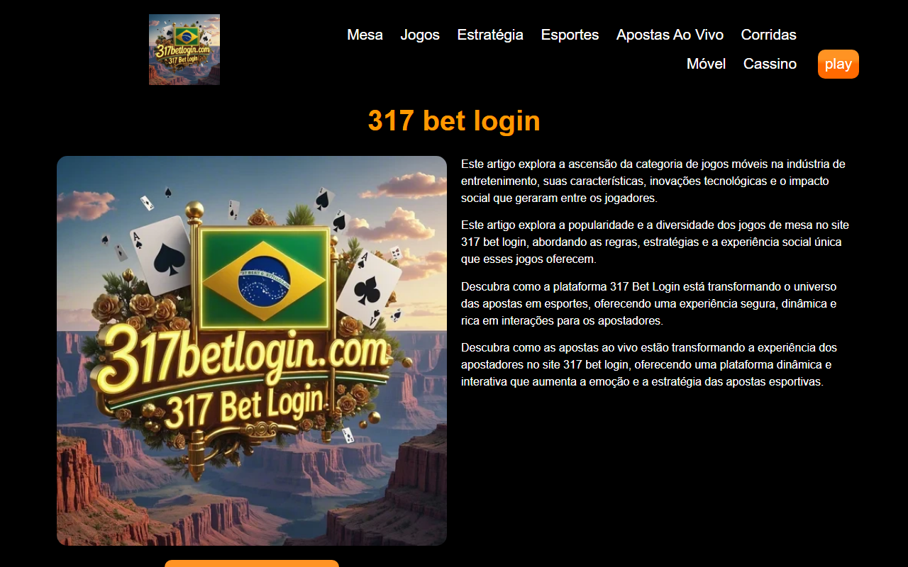 317betlogin.com screenshot