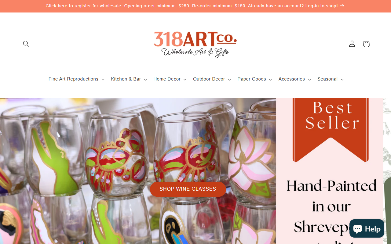 318artwholesale.com screenshot
