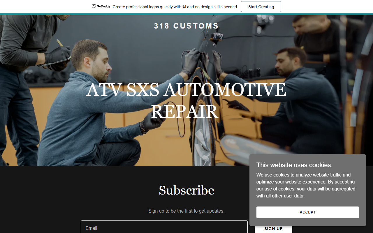 318customs.com screenshot