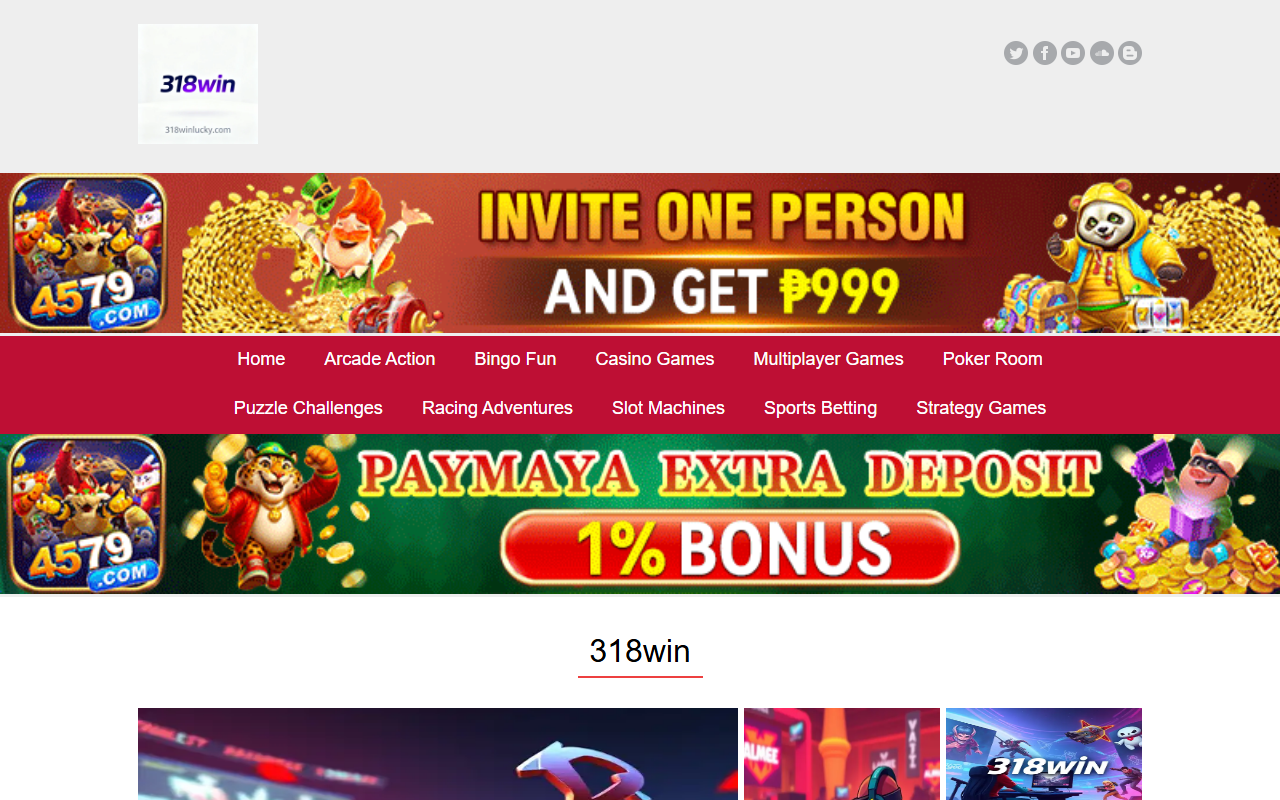 318winlucky.com screenshot