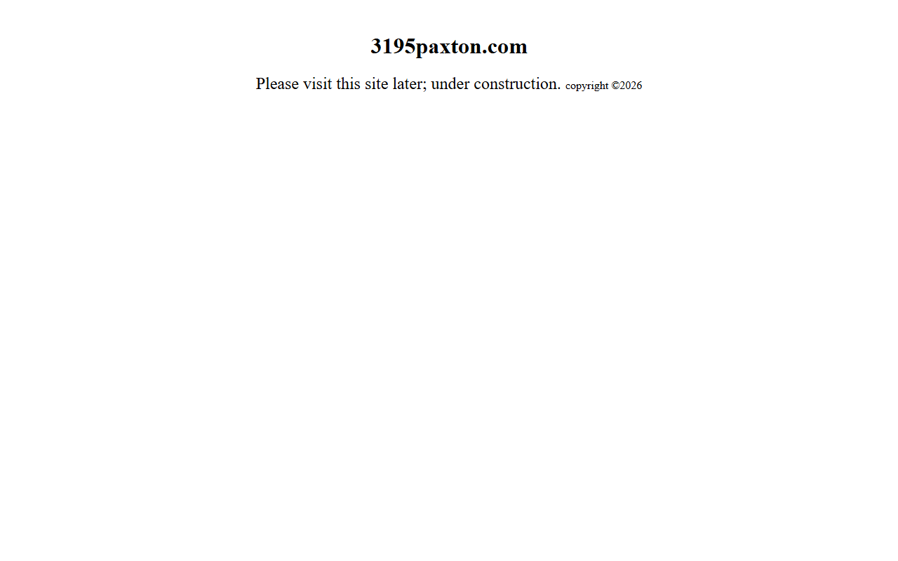 3195paxton.com screenshot