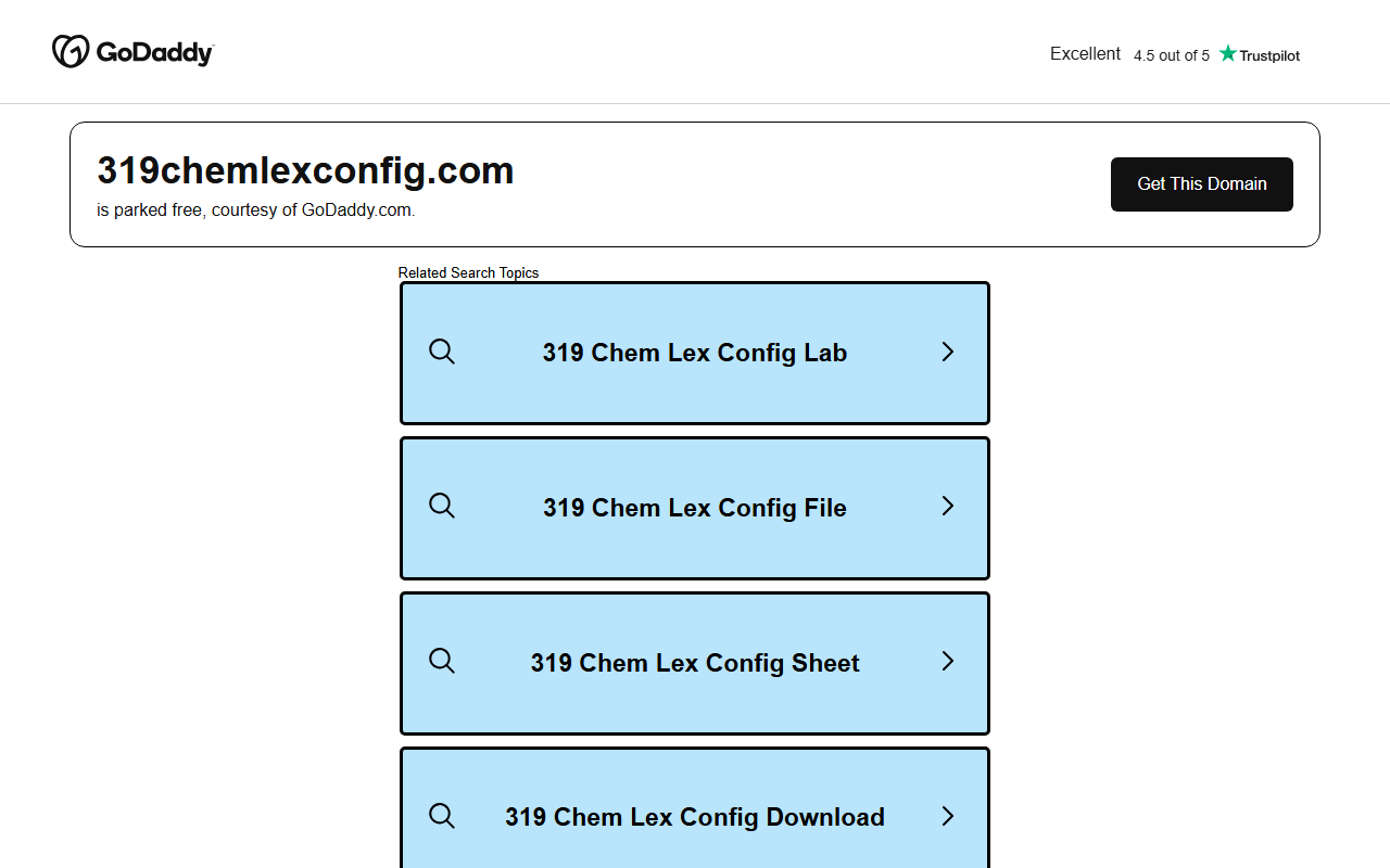 319chemlexconfig.com screenshot