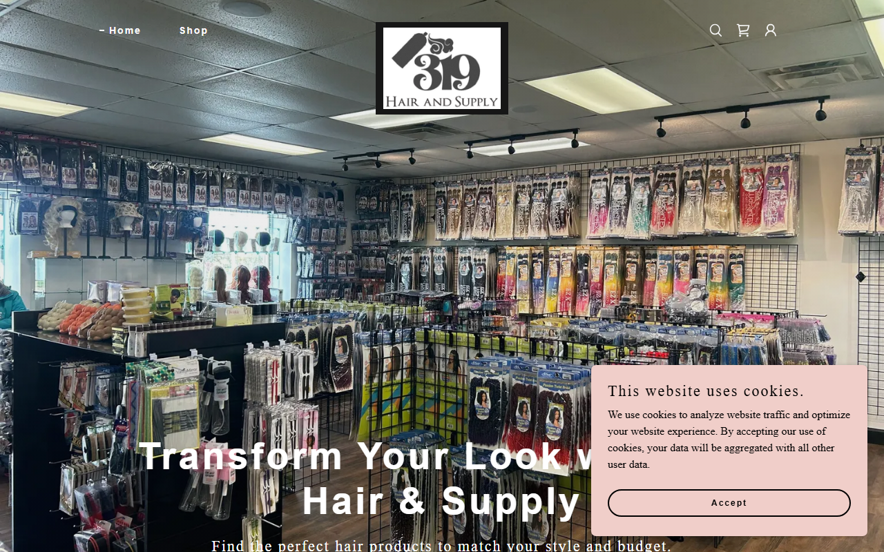 319hairandsupply.com screenshot