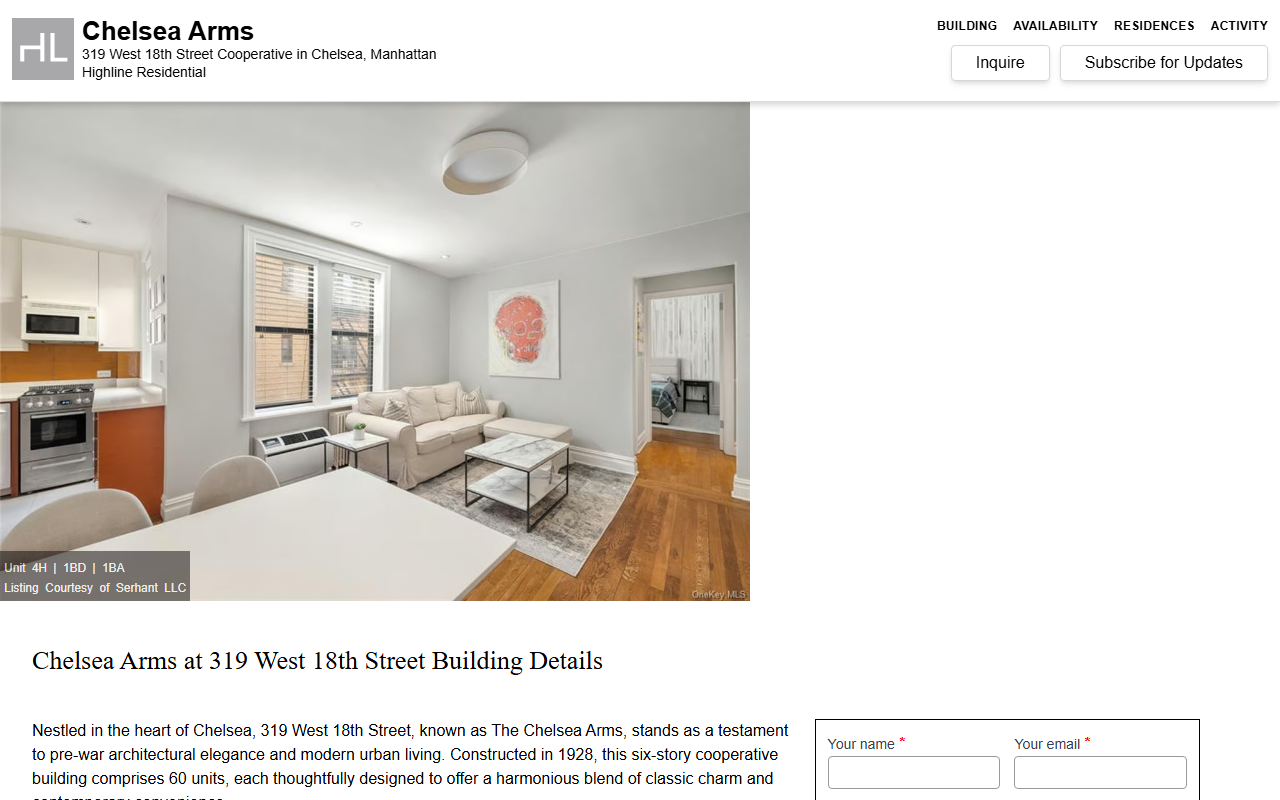 319west18street.com screenshot