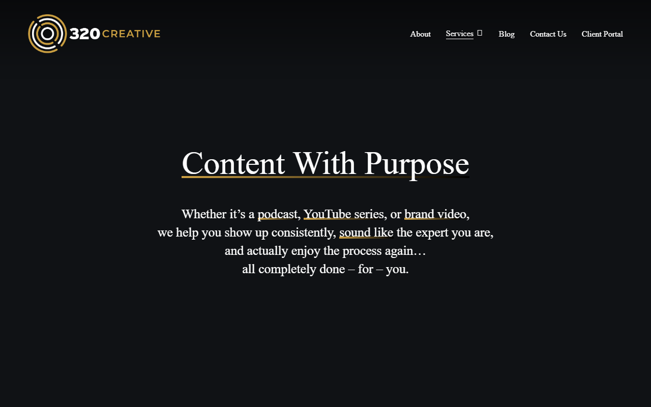 320creativegroup.com screenshot