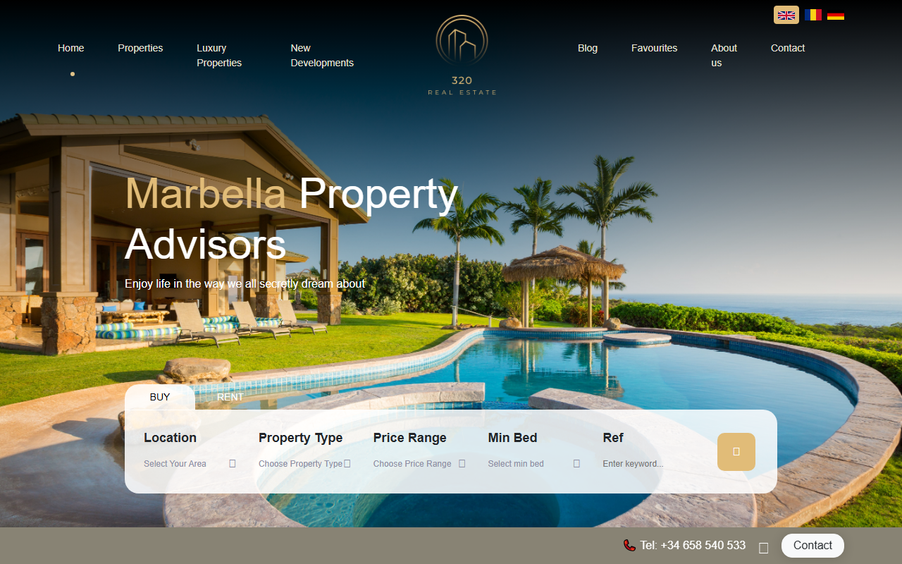 320estates.com screenshot
