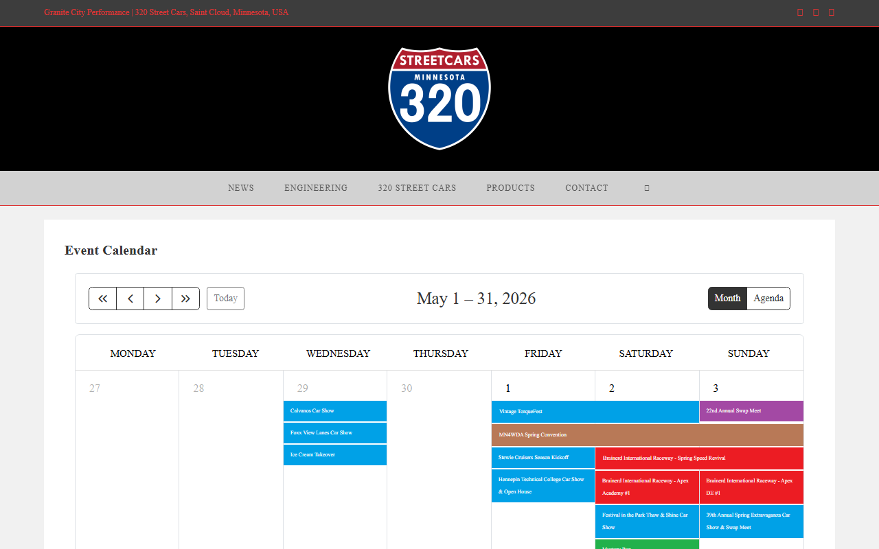 320streetcars.com screenshot