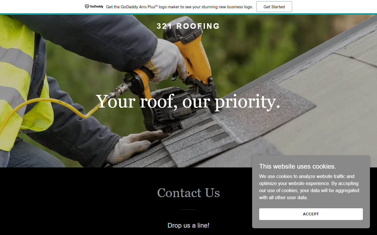 321-roofing.com screenshot