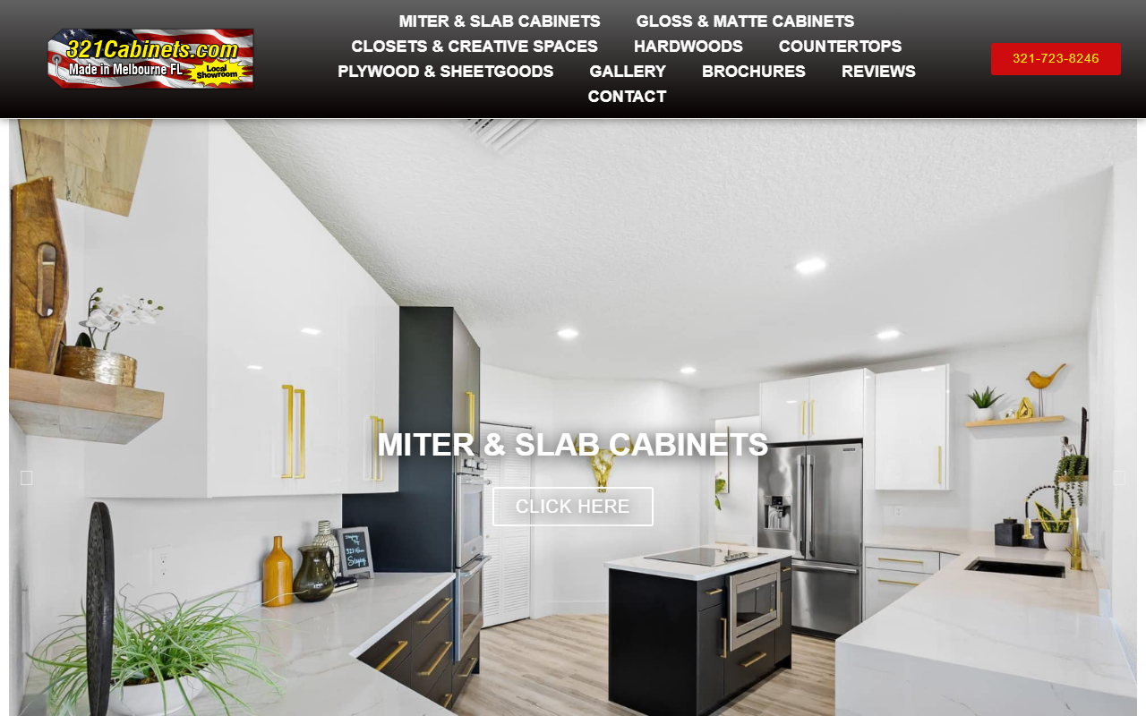 321cabinets.com screenshot