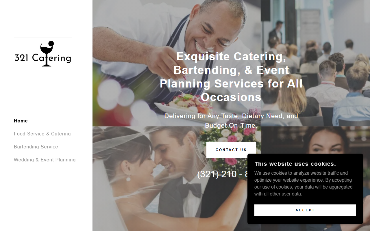 321catering.com screenshot