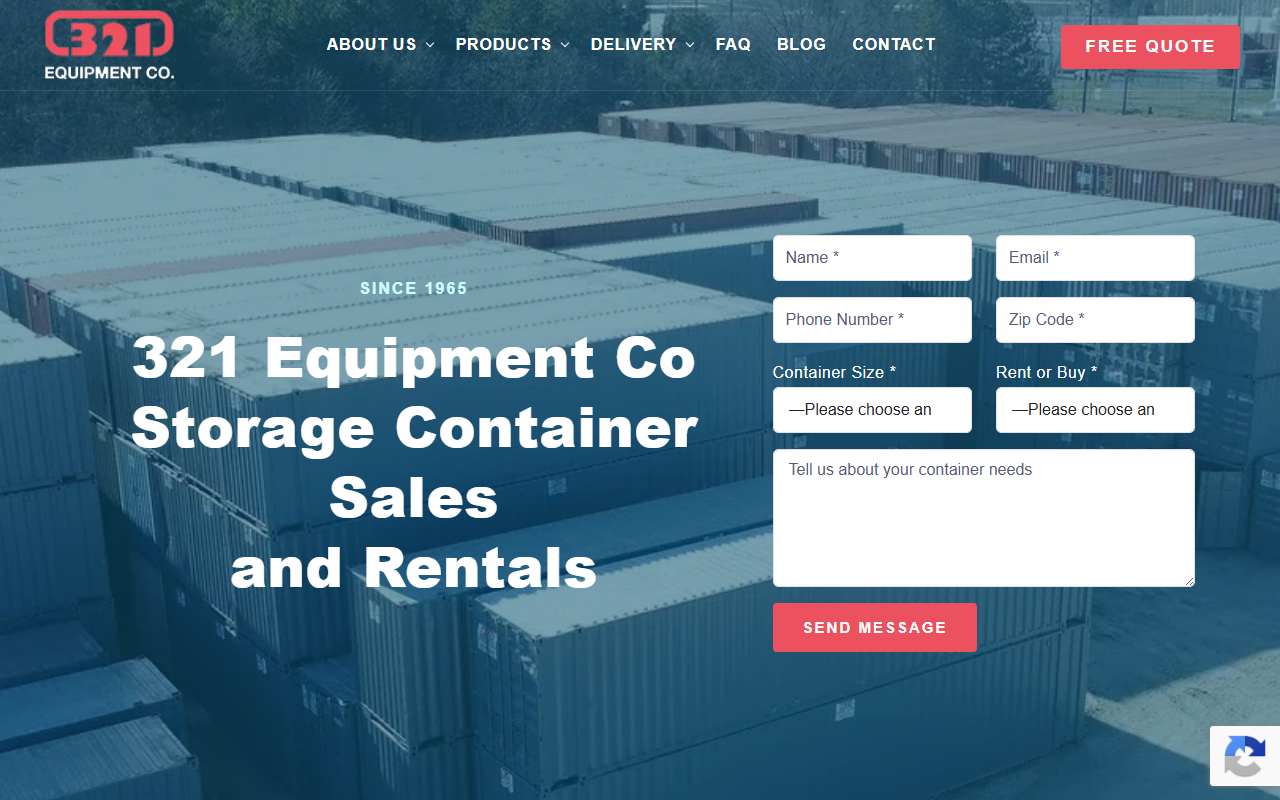 321containers.com screenshot