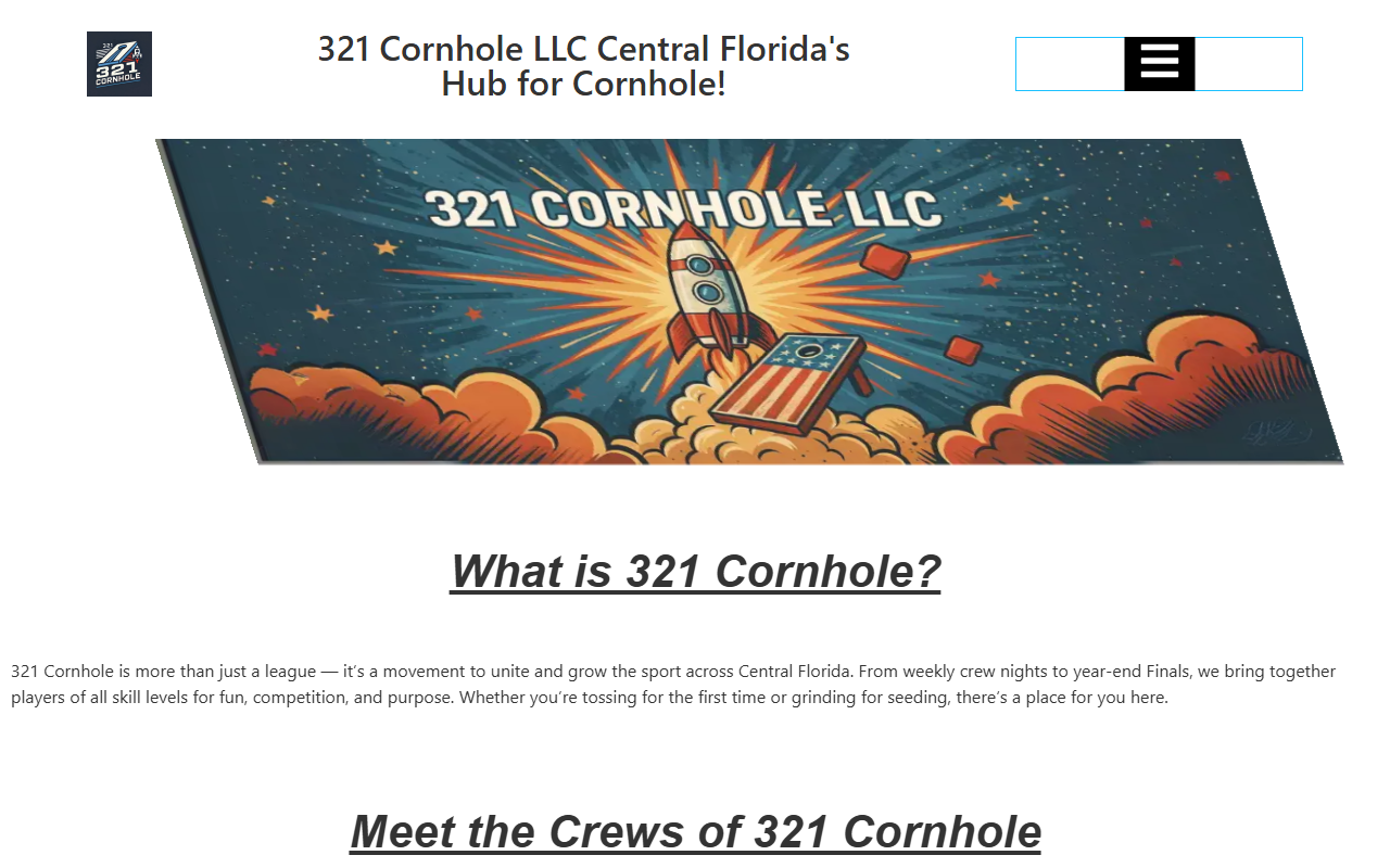 321cornhole.com screenshot