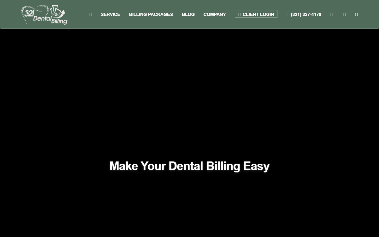 321dentalbilling.com screenshot