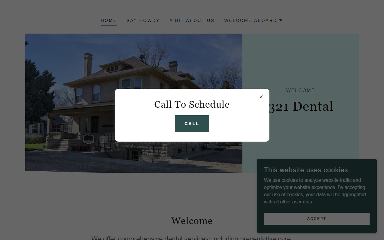 321dentalfm.com screenshot