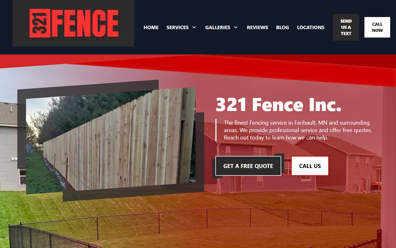 321fenceinc.com screenshot