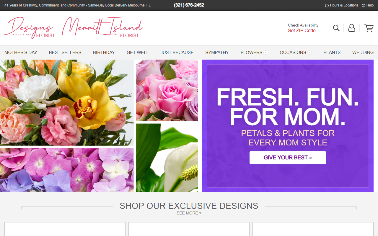 321florist.com screenshot