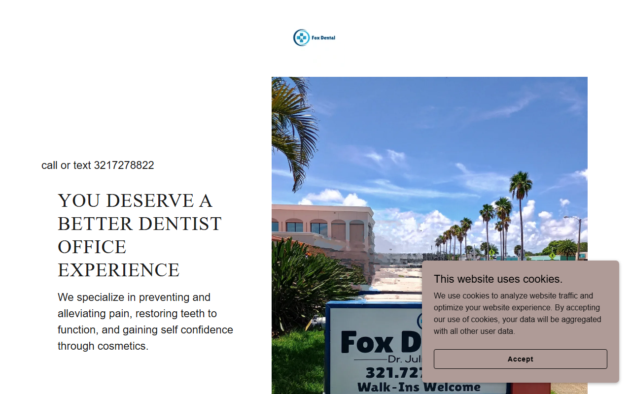 321foxdental.com screenshot