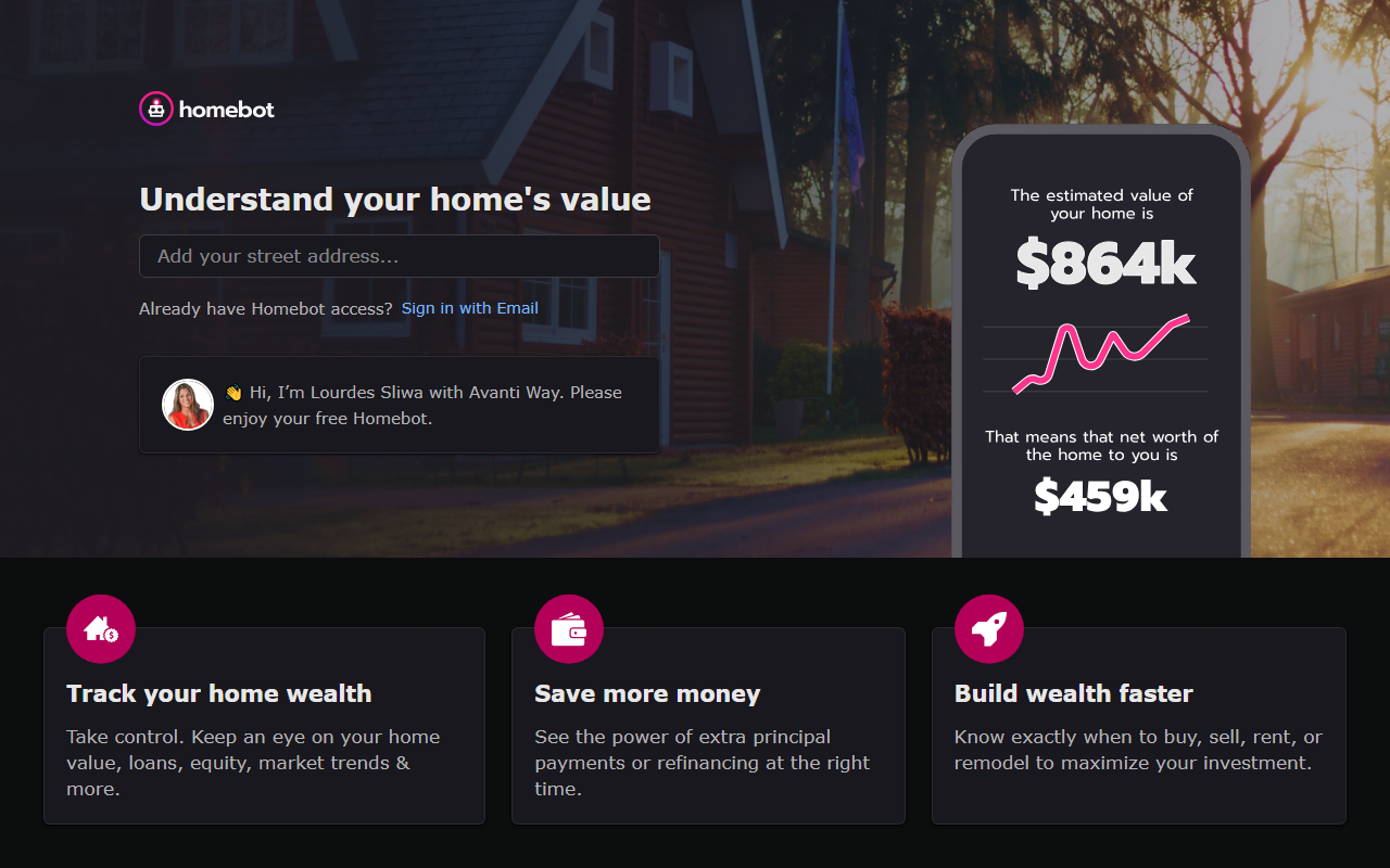 321homevalues.com screenshot