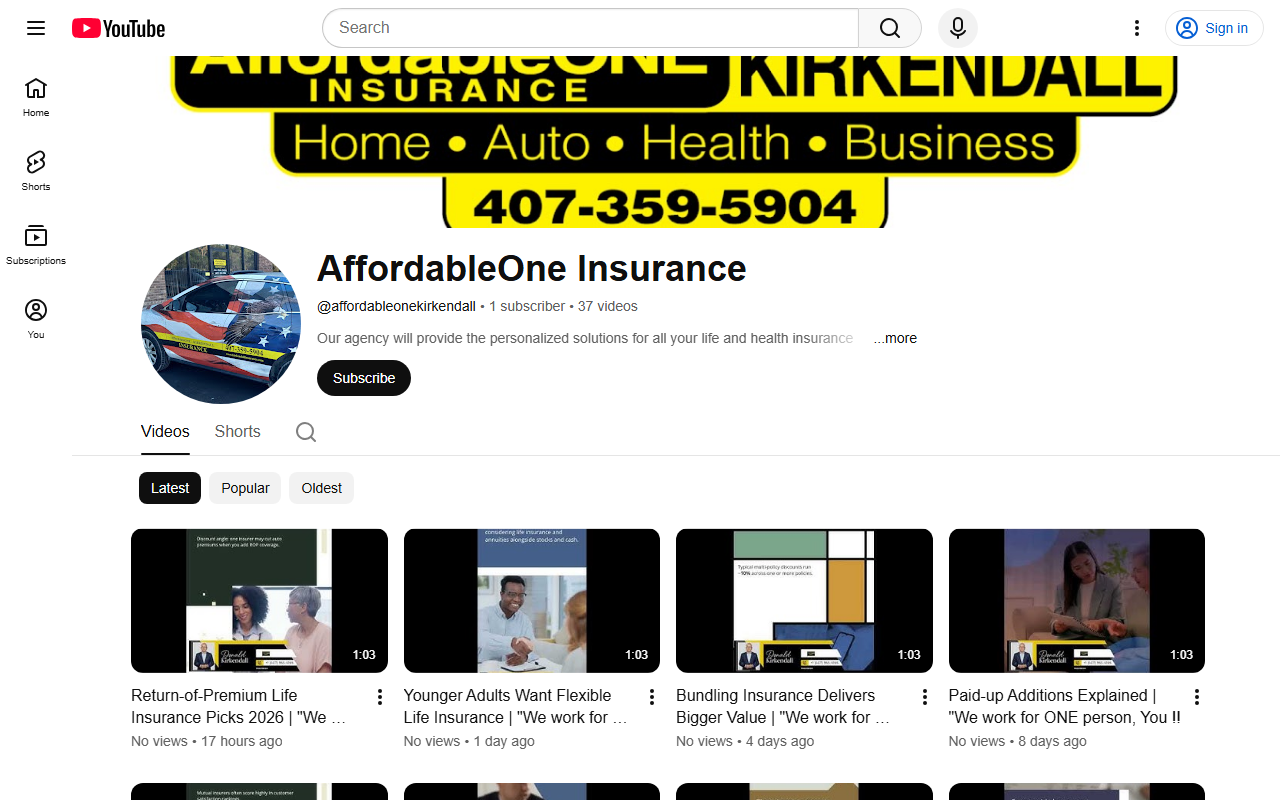 321insurancetv.com screenshot