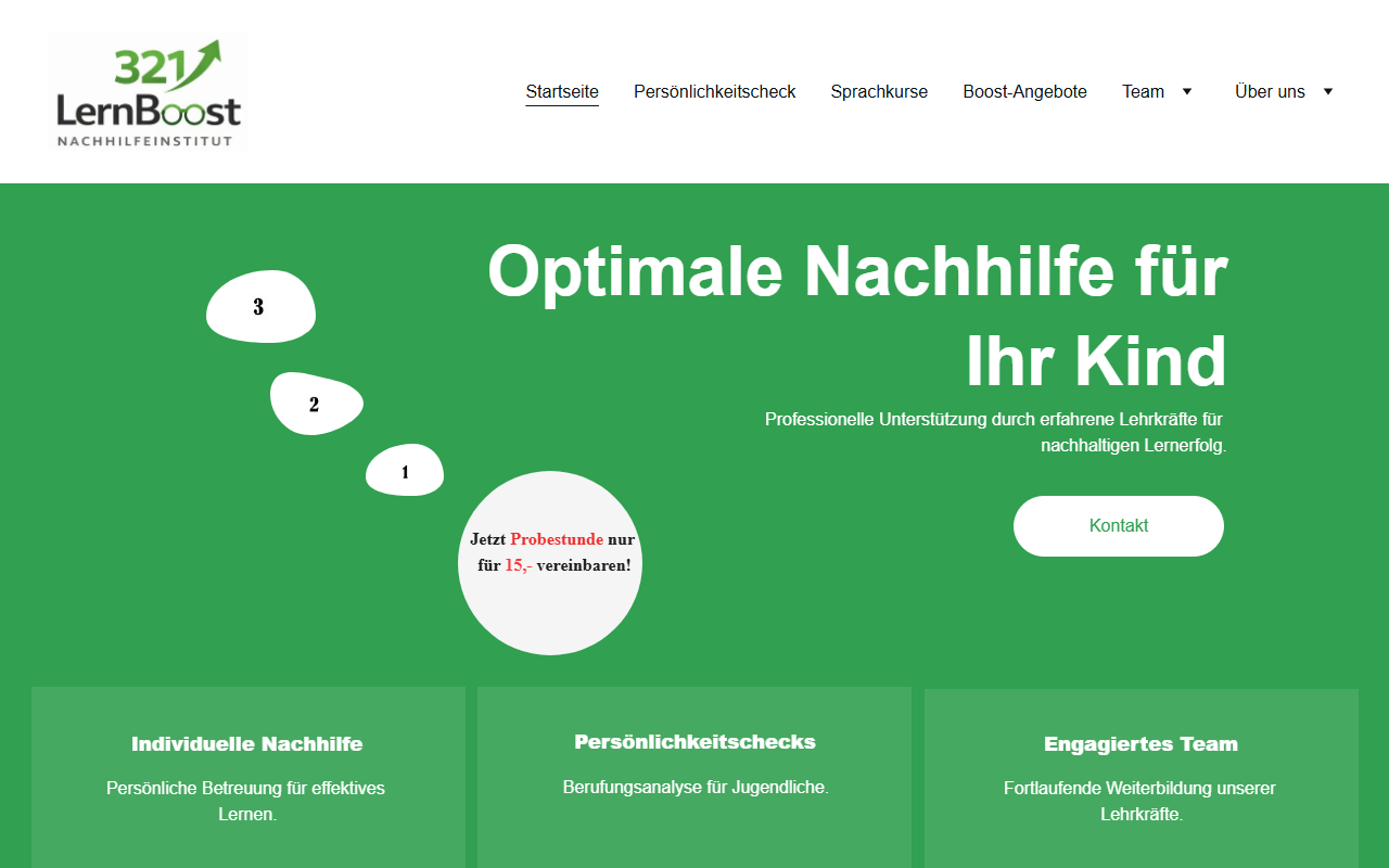 321lernboost.com screenshot