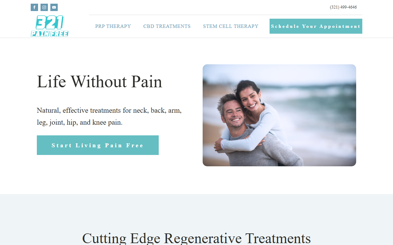 321painfree.com screenshot