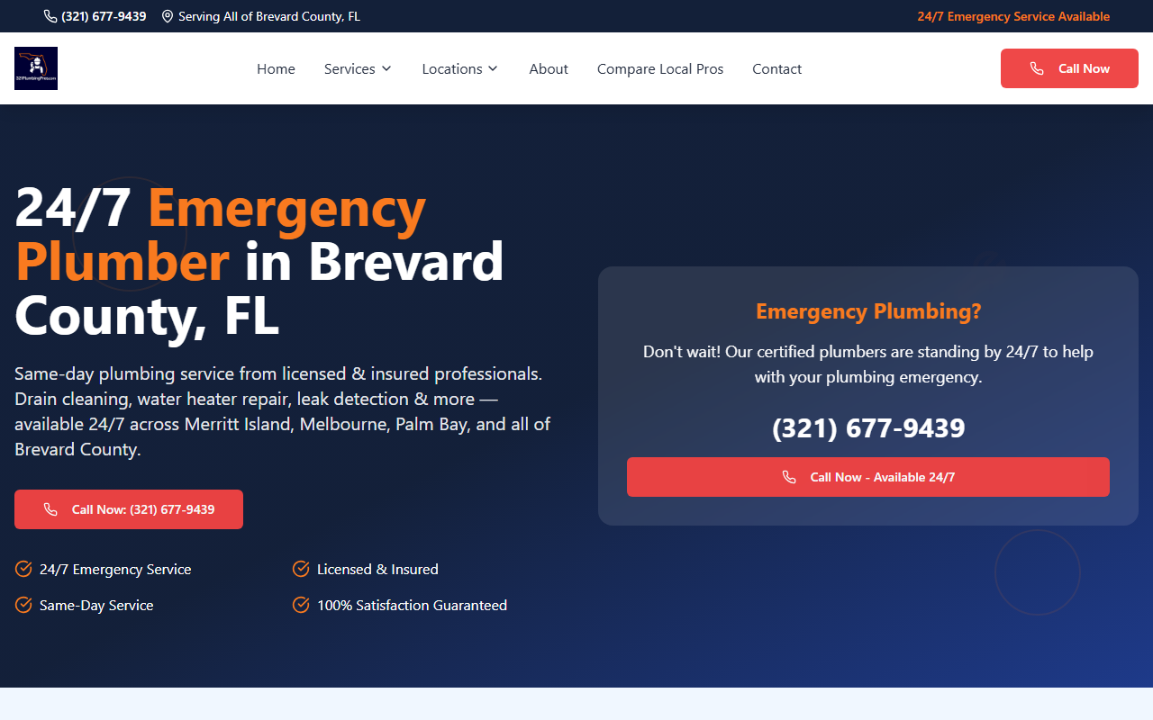 321plumbingpros.com screenshot