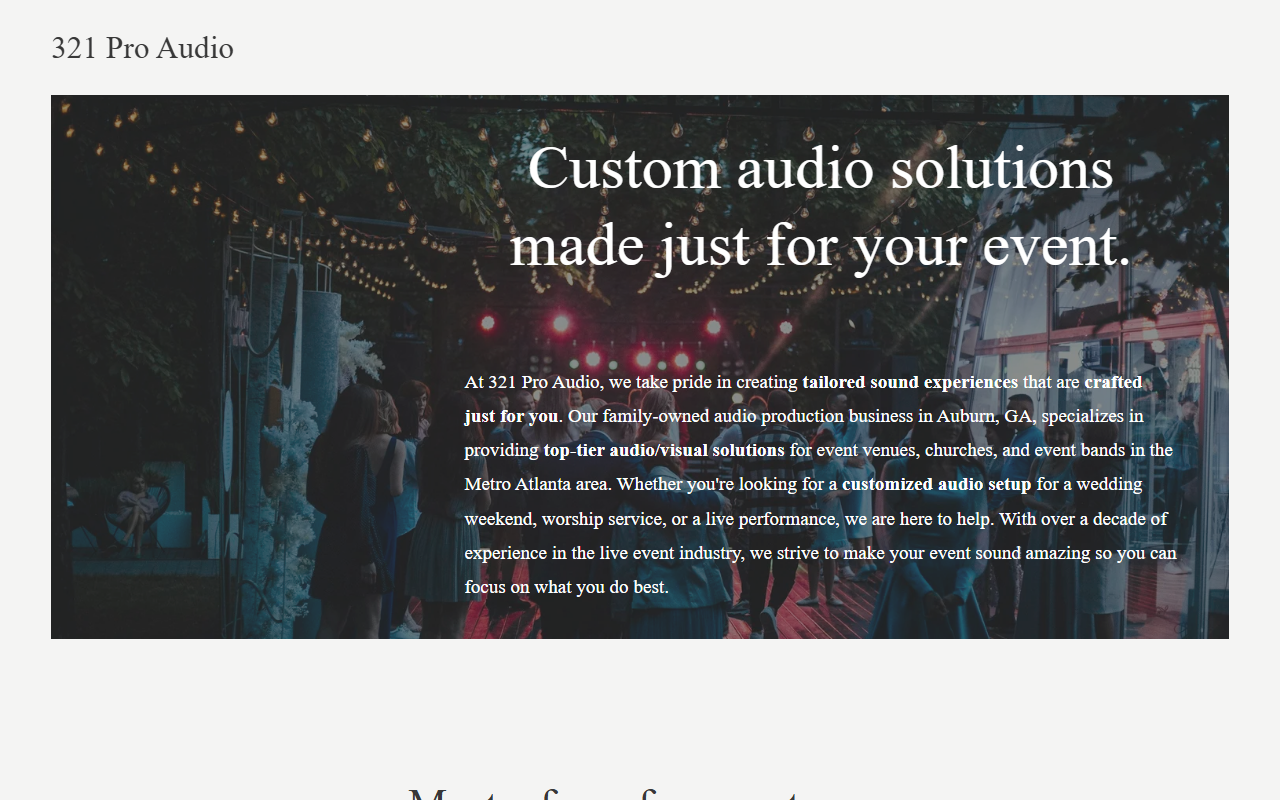 321proaudio.com screenshot