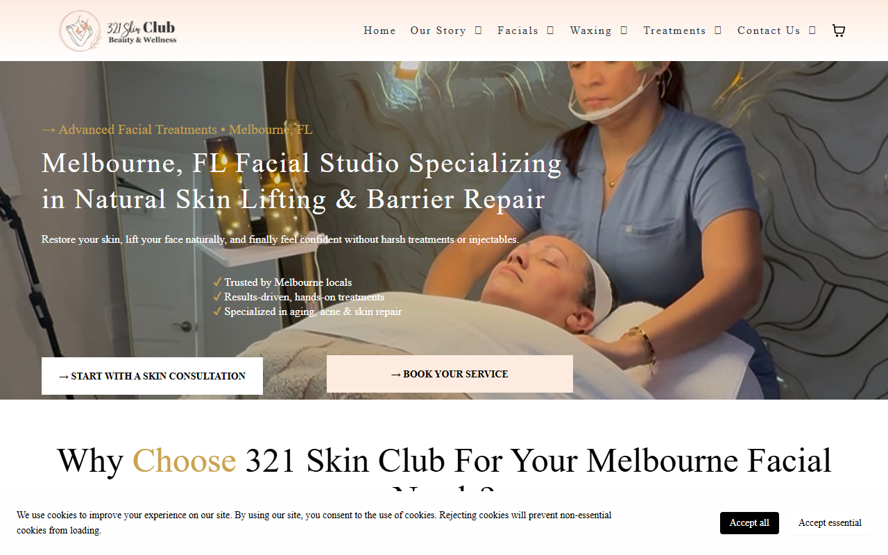 321skinclub.com screenshot