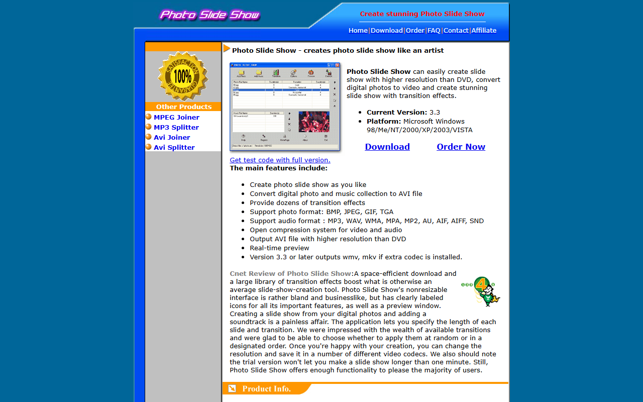 321slideshow.com screenshot