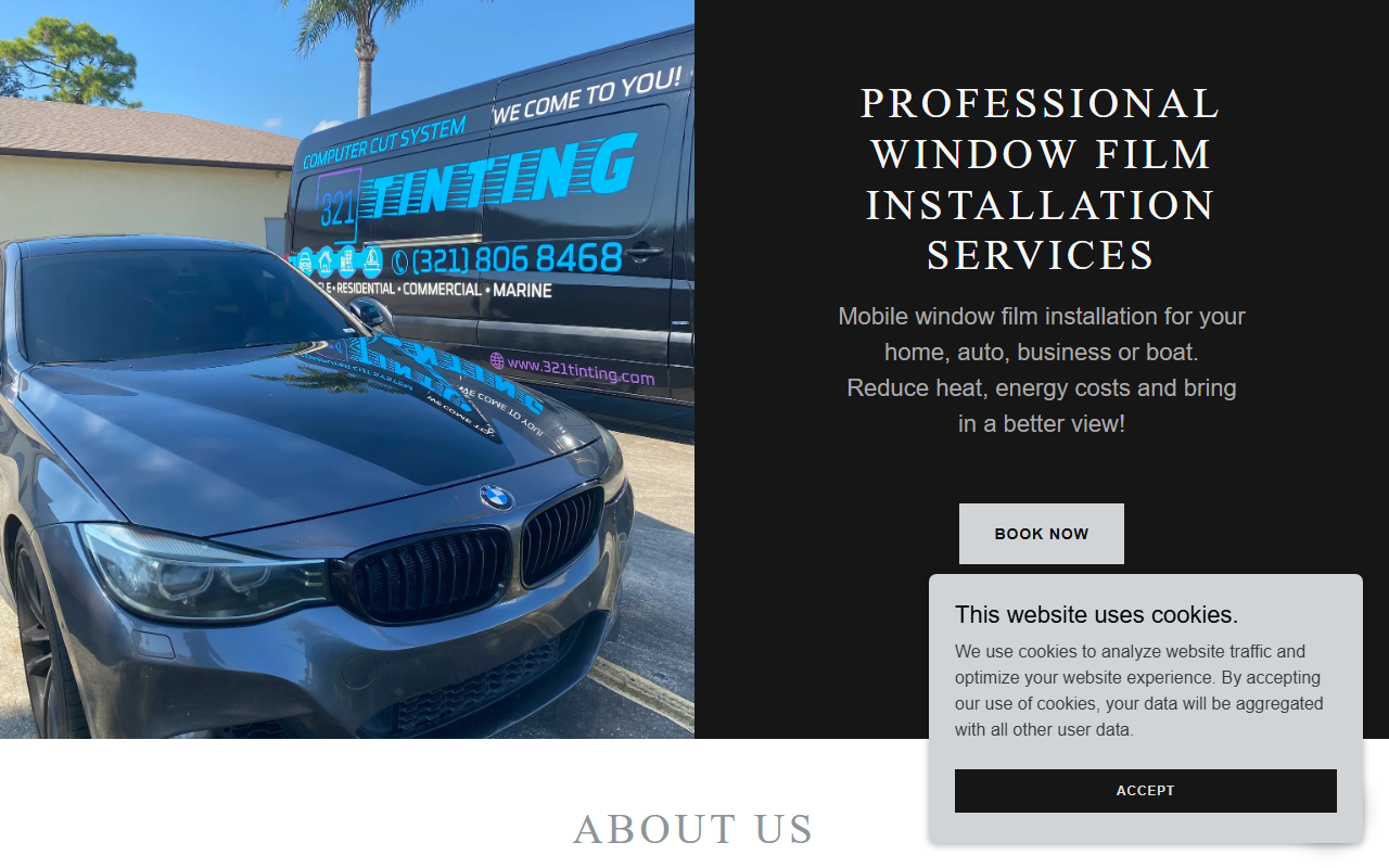 321tinting.com screenshot