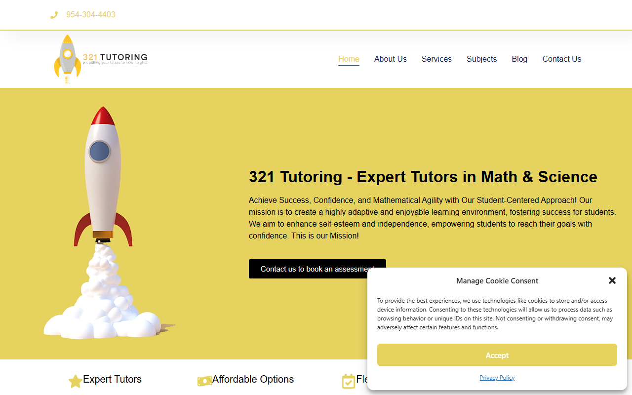 321tutoring.com screenshot