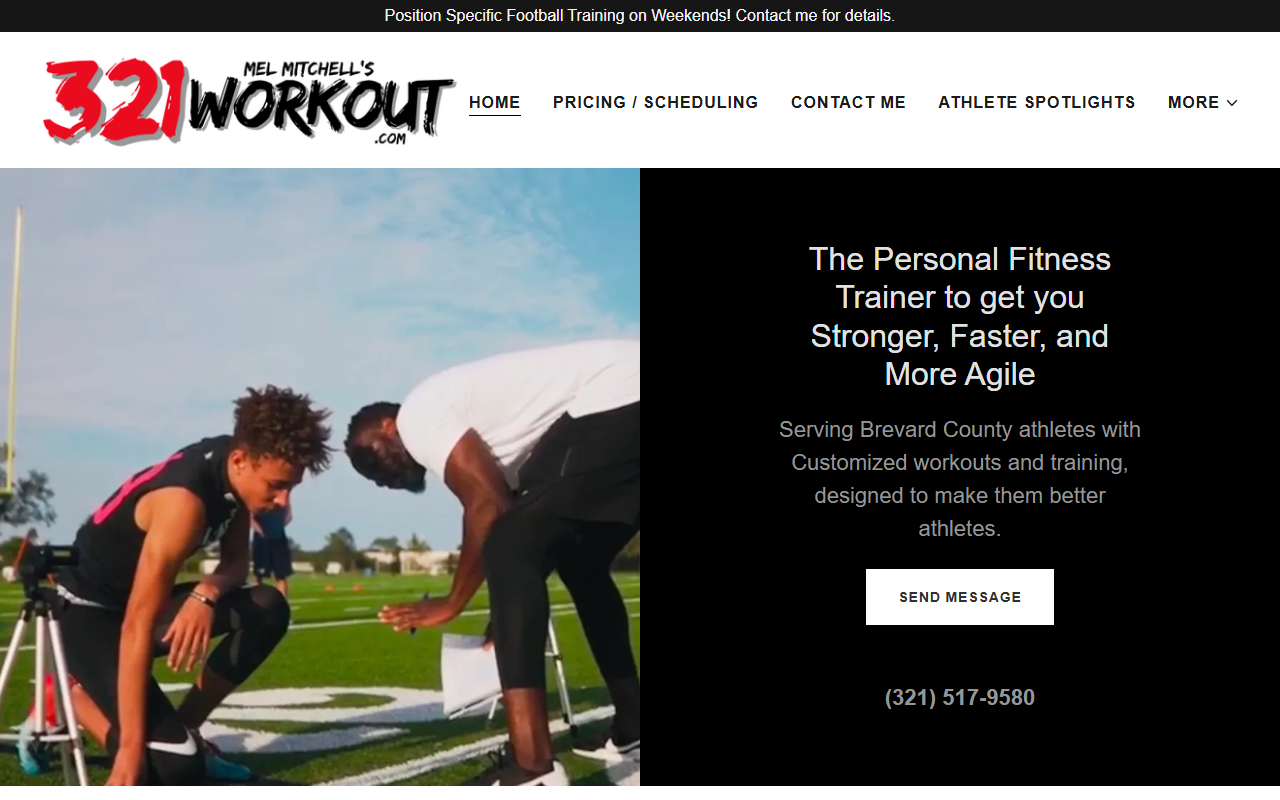 321workout.com screenshot