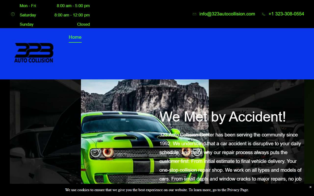 323autocollision.com screenshot