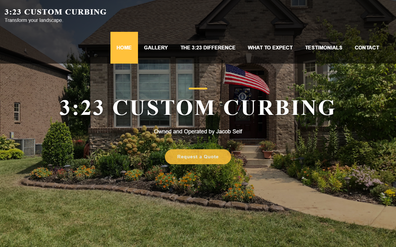 323customcurbing.com screenshot