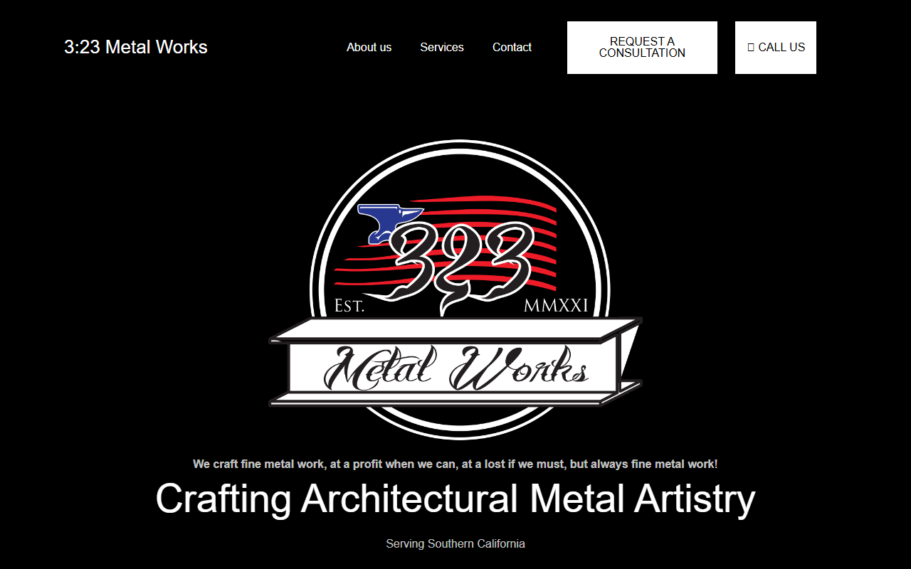 323metalworks.com screenshot