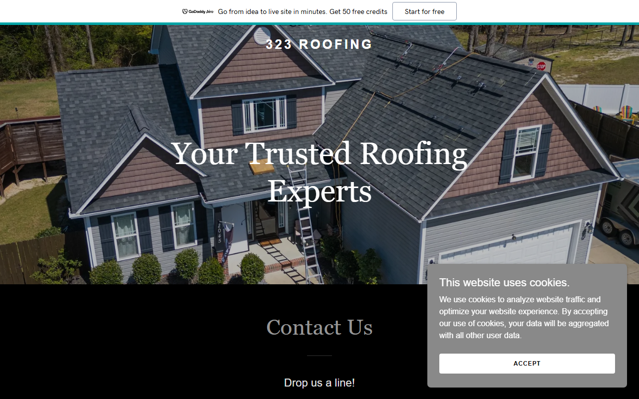 323roofing.com screenshot