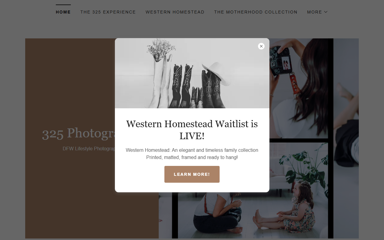 325-photography.com screenshot