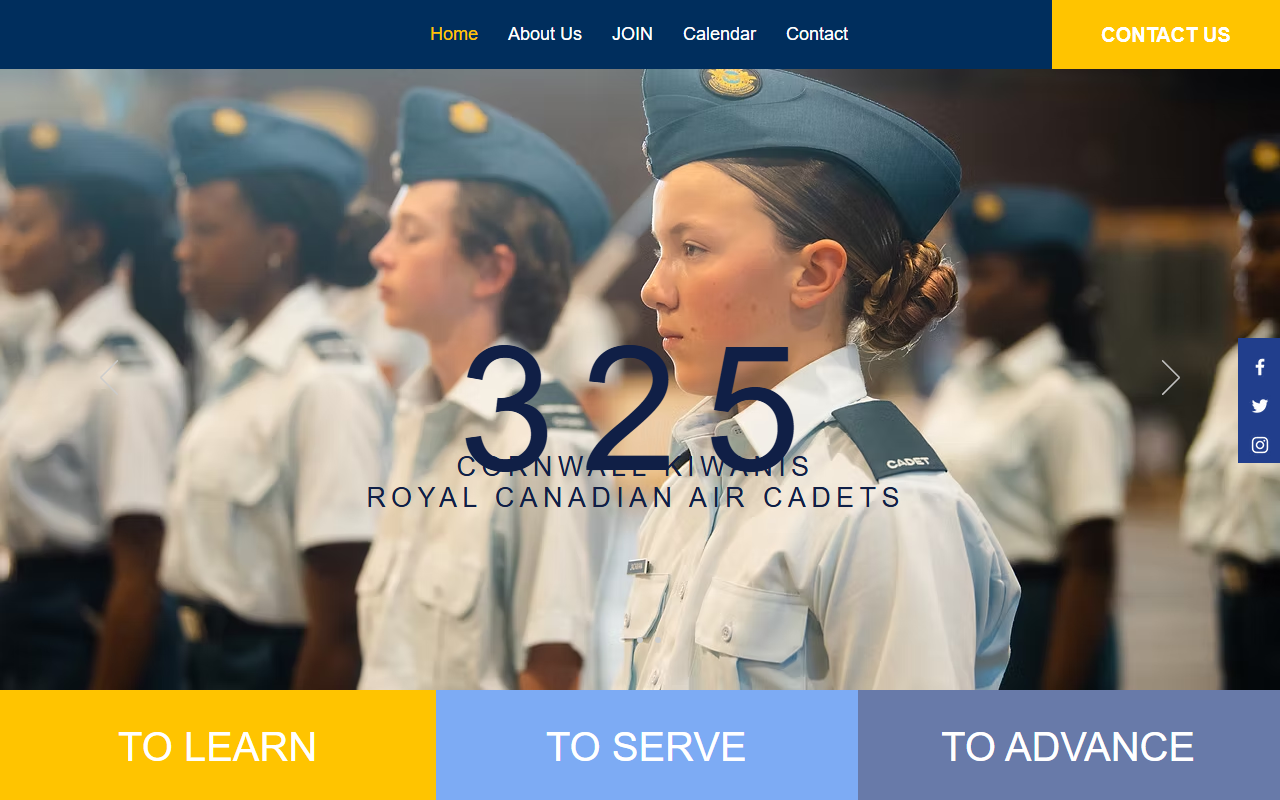 325aircadets.com screenshot