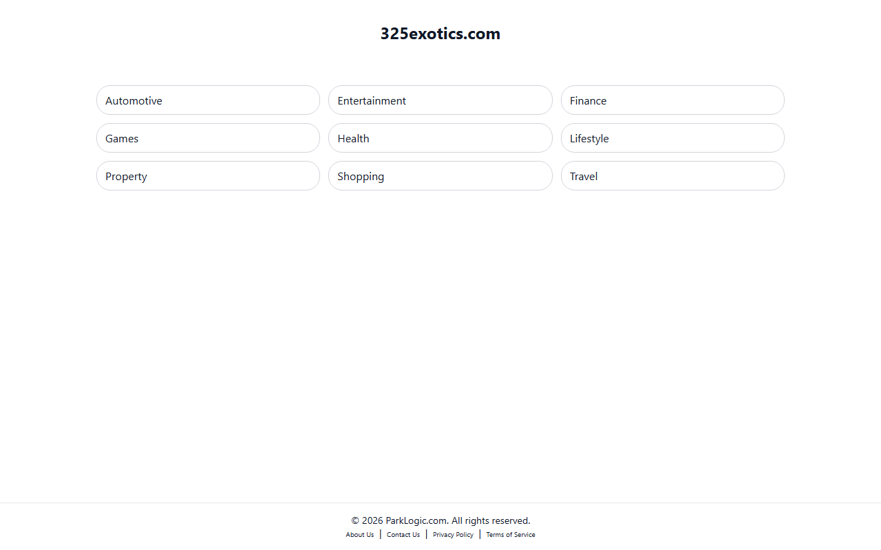 325exotics.com screenshot