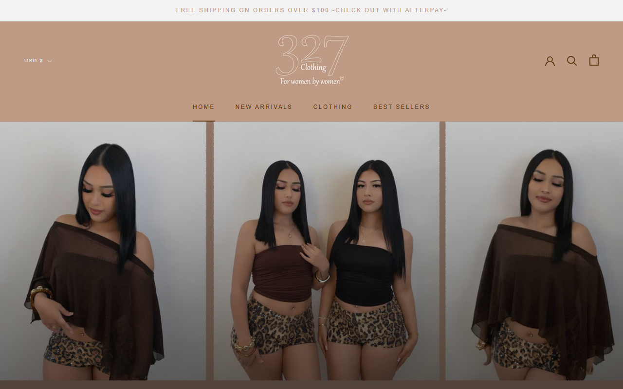 327clothing.com screenshot