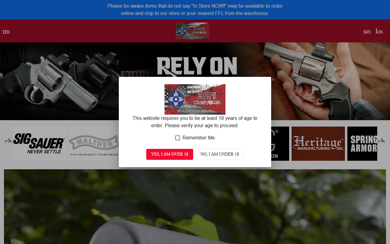 327customs.com screenshot