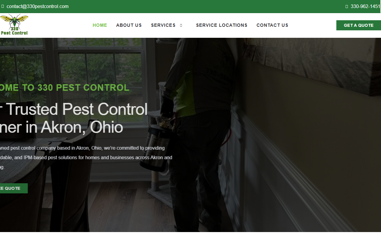 330pestcontrol.com screenshot